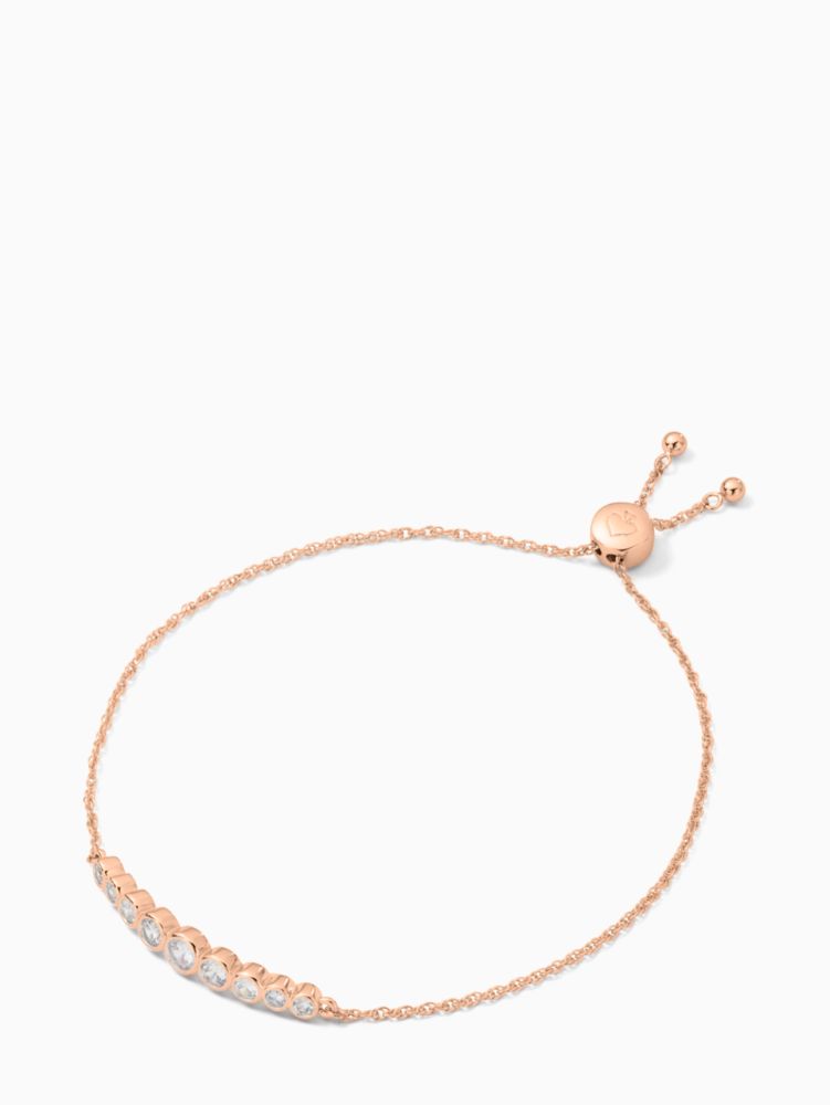 Full Circle Slider Bracelet, Clear/Rose Gold, Product image number 0