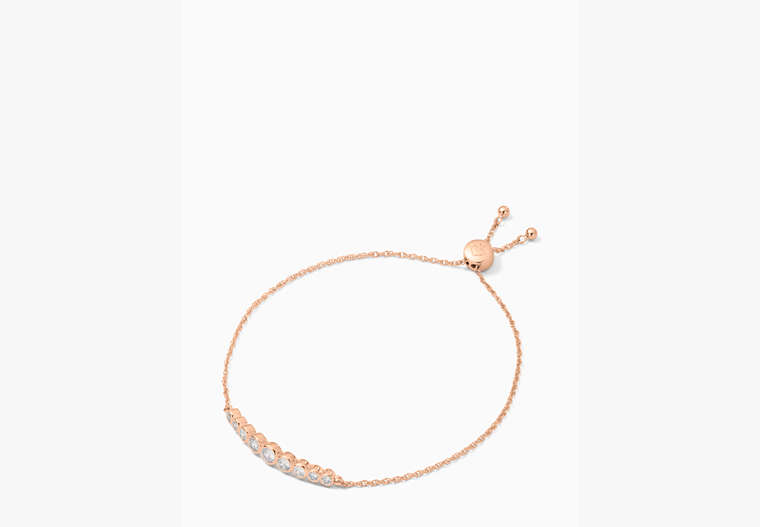 Full Circle Slider Bracelet, Clear/Rose Gold, Product image number 0