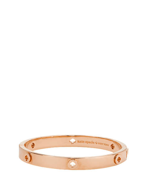 Spot The Spade Studded Hinged Bangle, Rose Gold, ProductTile
