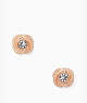 Infinity & Beyond Knot Studs, Clear/Rose Gold, ProductTile