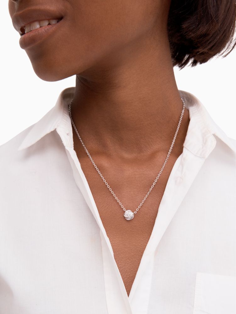 Infinity & Beyond Knot Mini Pendant Necklace | Kate Spade Surprise