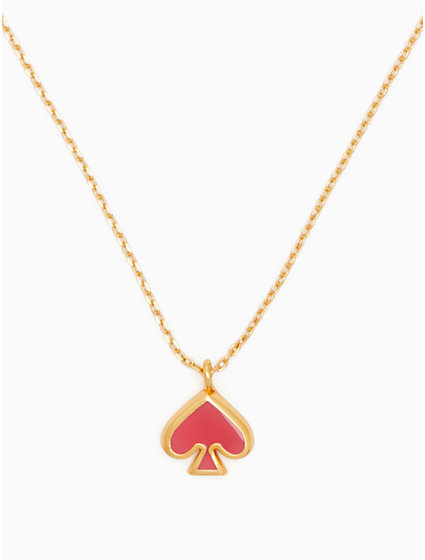 Dames Sieraden voor voor Kettingen voor Kate Spade Enamel Mini Pendant Necklace in het Metallic 