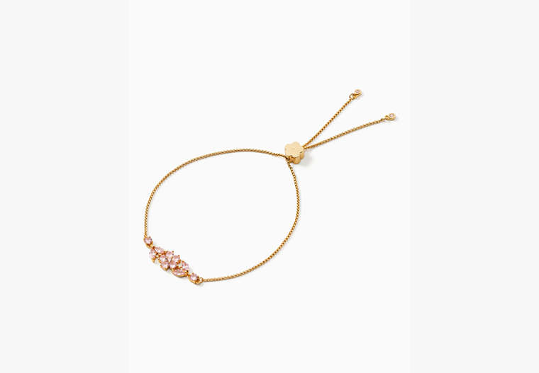 Kate Spade,Gleaming Gardenia Flower Slider Bracelet,bracelets,Light Pink image number 0