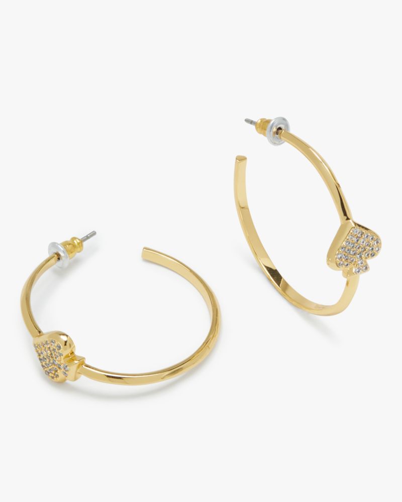 Everyday Spade Pave Hoops | Kate Spade Outlet