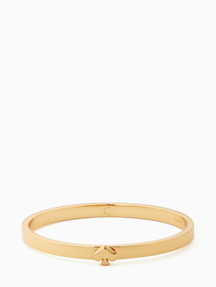 Kate Spade,Everyday Spade Thin Metal Bangle,bracelets,Gold