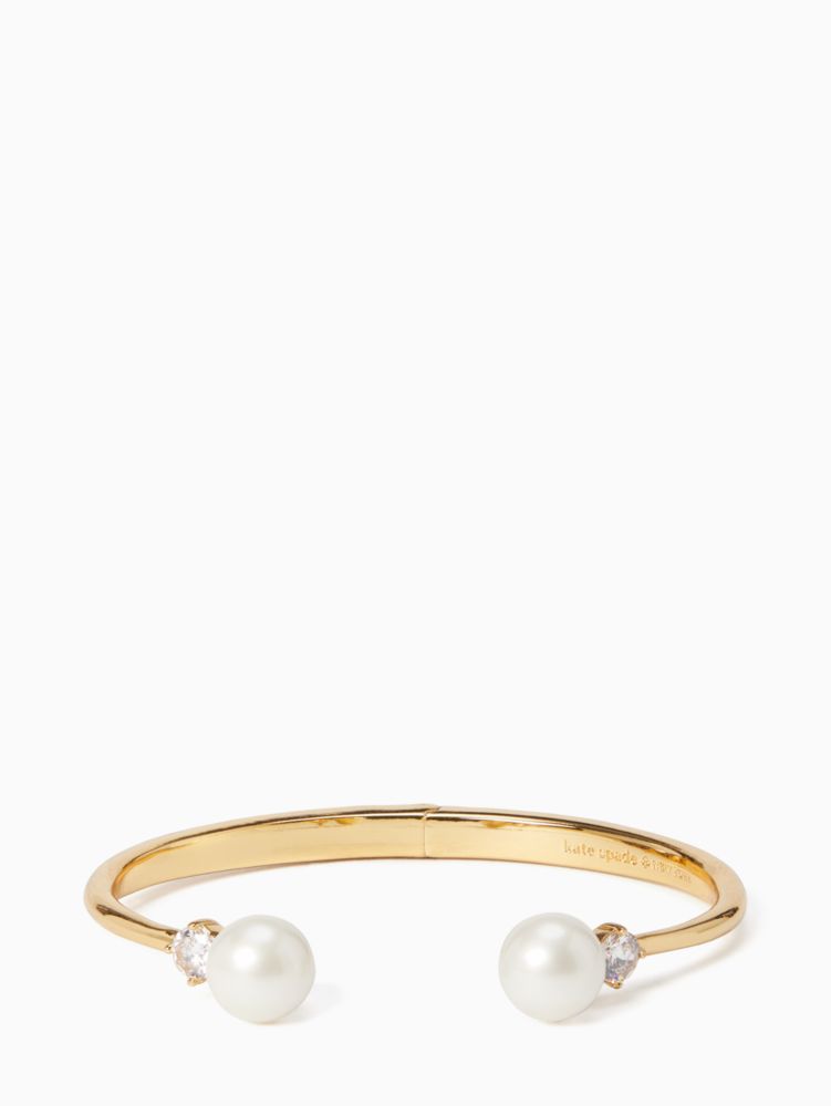 Pearls Of Wisdom Open Hinged Bangle | Kate Spade New York