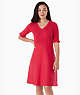 V-neck Sweater Dress, Bright Rose, ProductTile