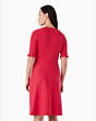 V-neck Sweater Dress, Bright Rose, Product