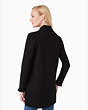 Ruffle Sweater Blazer, Black, Product