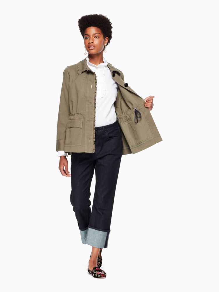 Broome Street Ruffle Military Jacket | Kate Spade Surprise