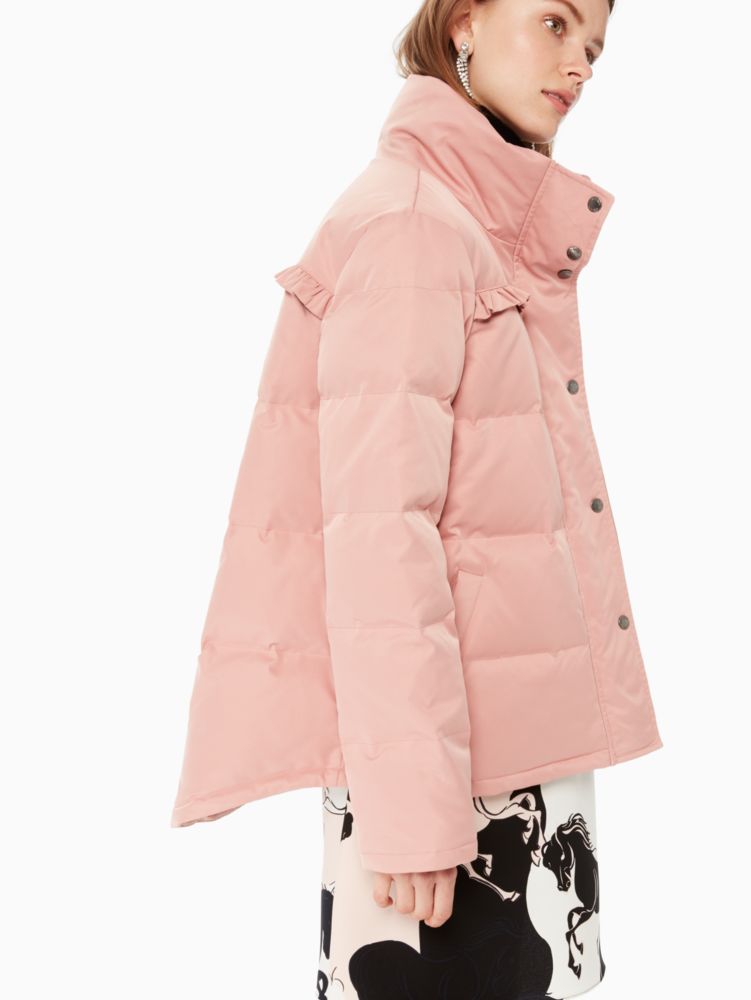 Ruffle Yoke Puffer Jacket Kate Spade Surprise
