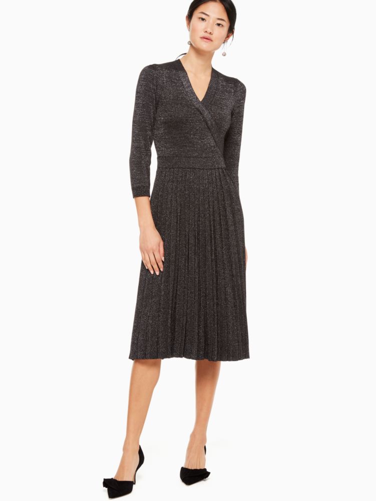 kourtney v neck rib knit dress