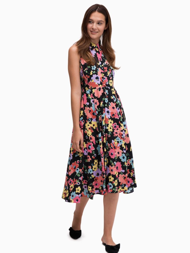floral bouquet midi dress by kate spade new york non-hover view