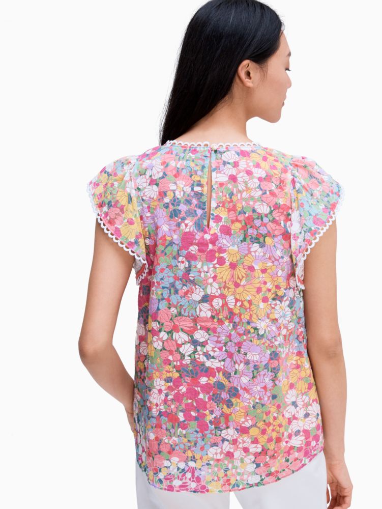 floral dots burnout top by kate spade new york hover view