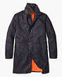 Jack Spade Waxwear Trench Coat, Navy, Product