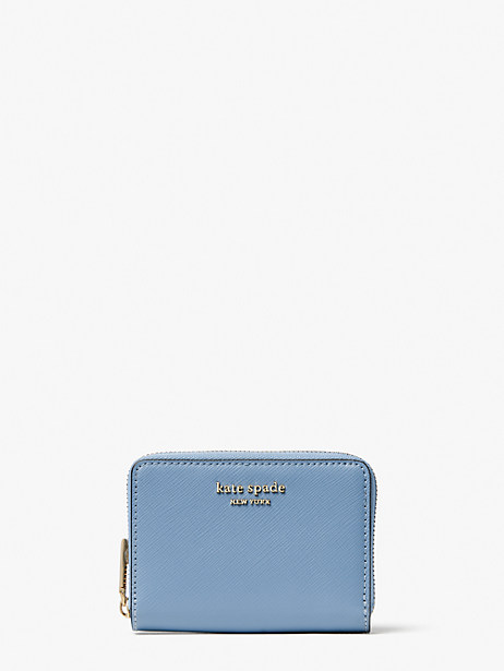 spencer saffiano leather zip card case