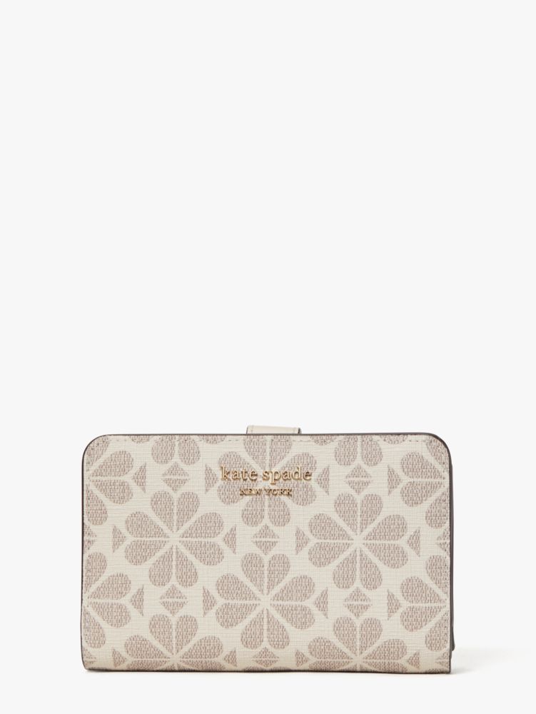 新品＊Kate spade スペードフラワー キャンバス ウォレット