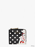 disney x kate spade new york minnie mouse small bifold wallet, , s7productThumbnail