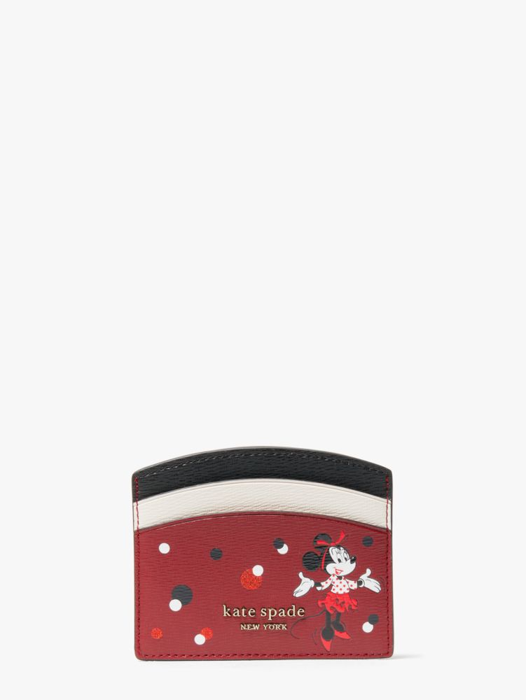 Disney X Kate Spade New York Minnie Mouse Cardholder, Red Multi, Product