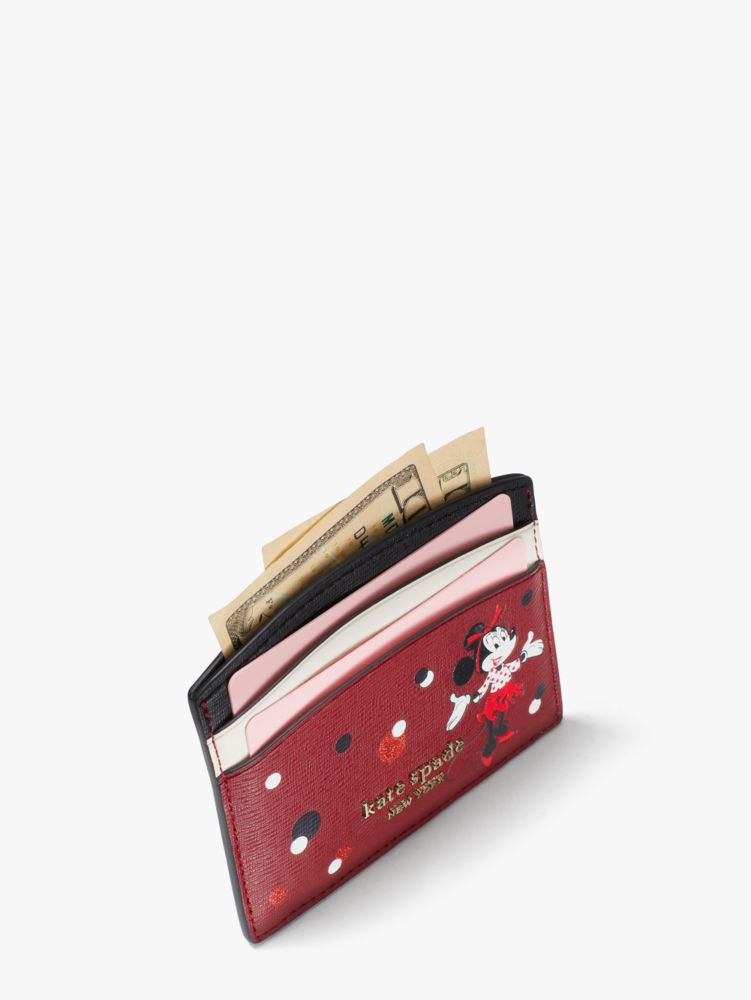 Disney X Kate Spade New York Minnie Mouse Cardholder, Red Multi, Product