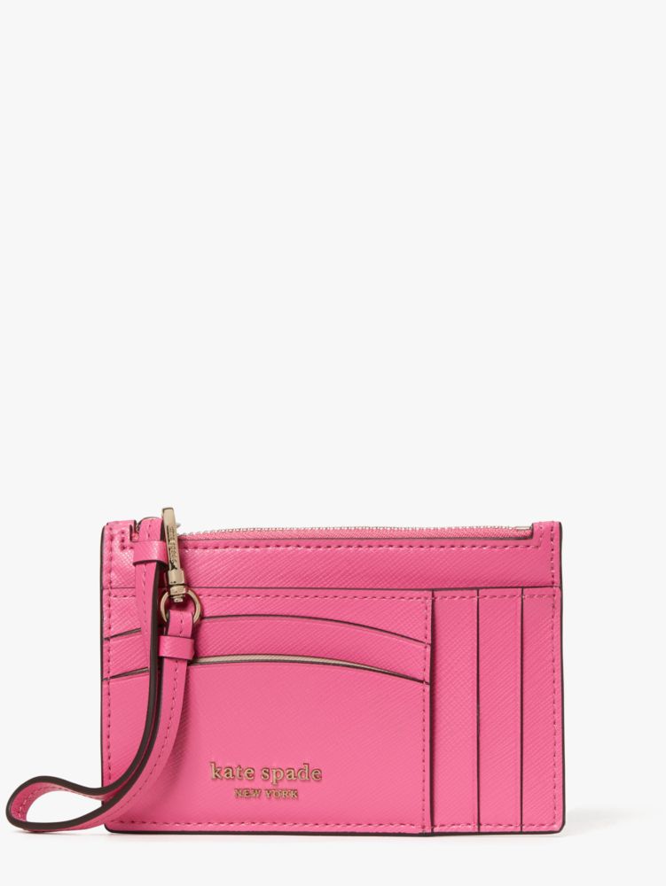 Kate Spade Spencer Cardholder Wristlet In Crushed Watermelon