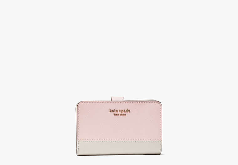 Kate Spade,Spencer Compact Wallet,Tutupnk/Crsp Linen