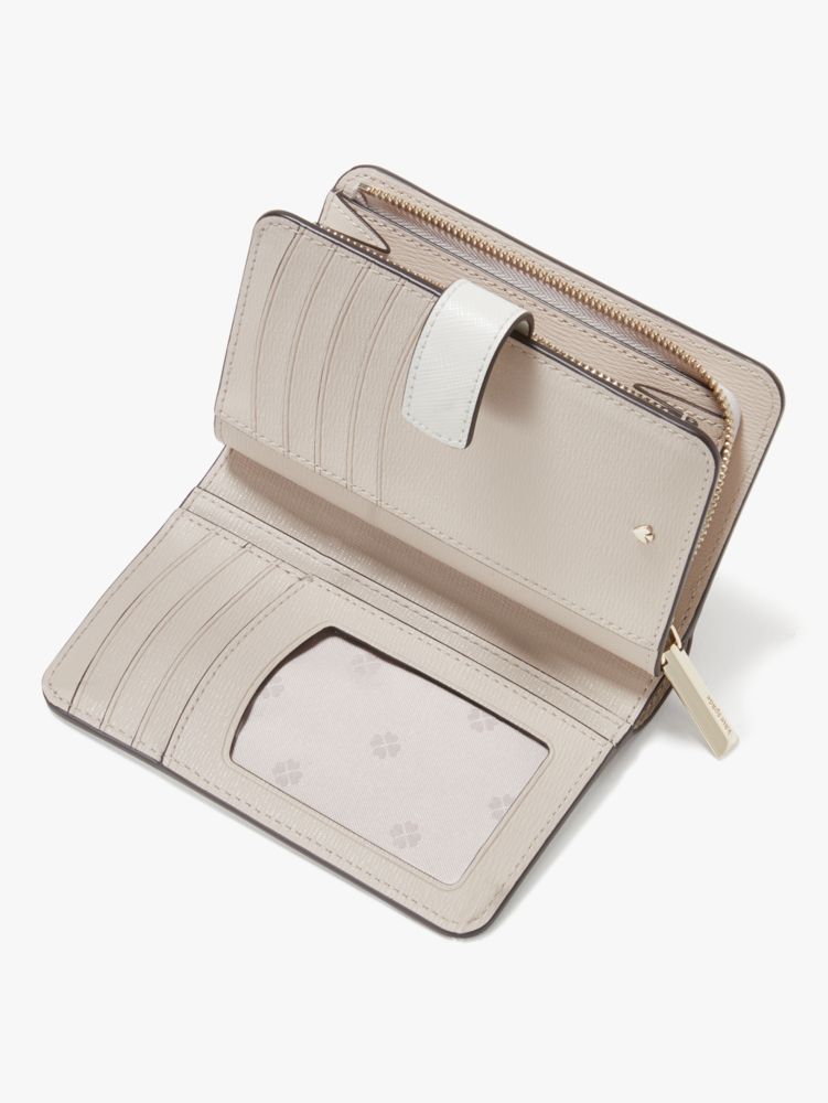 Spencer Compact Wallet, Parchment/Raw Pecan, Product