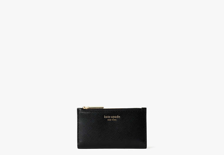 Spencer Small Slim Bifold Wallet, Black, Product