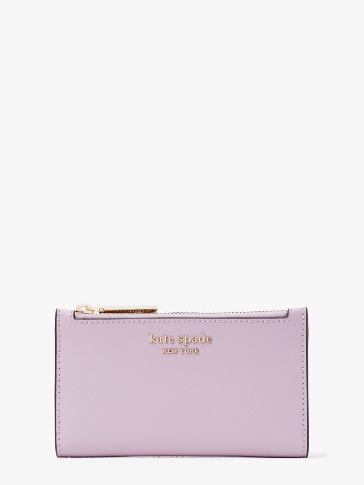 Kate Spade Spencer Small Slim Bifold Wallet In Violet Mist