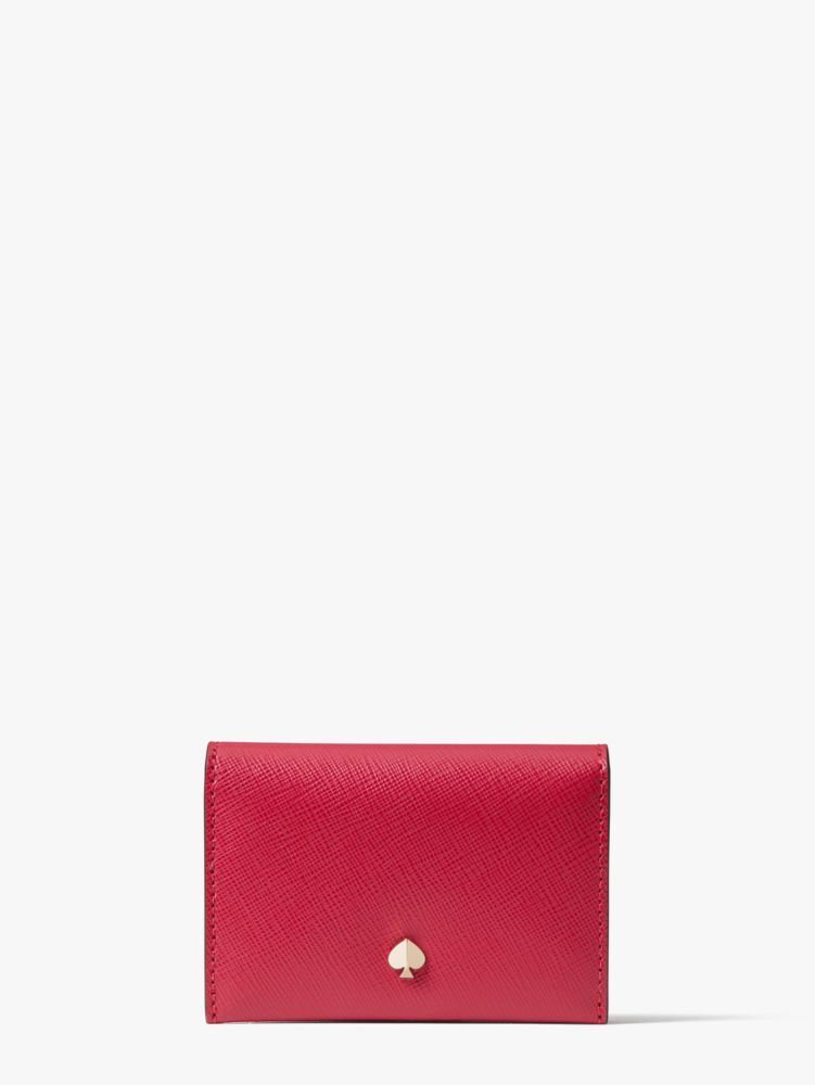 mila bifold cardholder, CERISE, Product