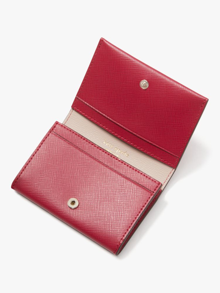 mila bifold cardholder, CERISE, Product