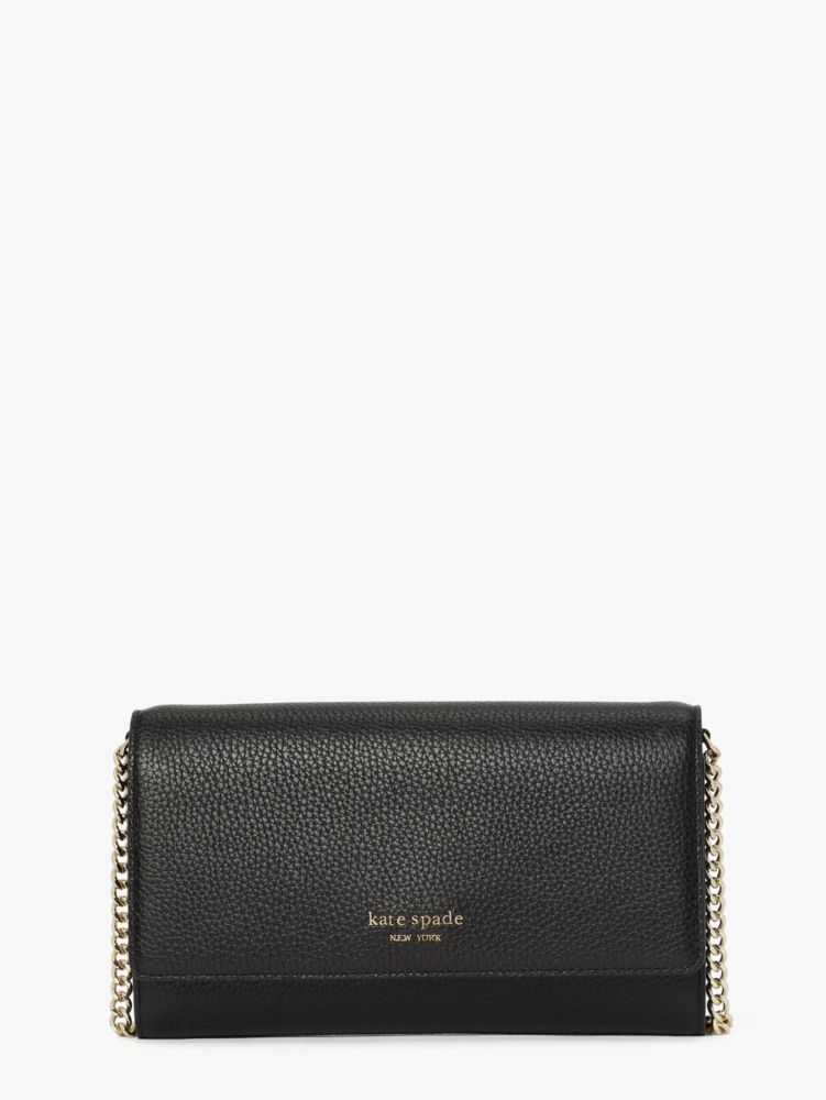 Women's black roulette chain clutch | Kate Spade New York UK