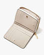 Spencer Small Compact Wallet, Parchment/Raw Pecan, Product