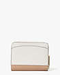 Spencer Small Compact Wallet, Parchment/Raw Pecan, Product