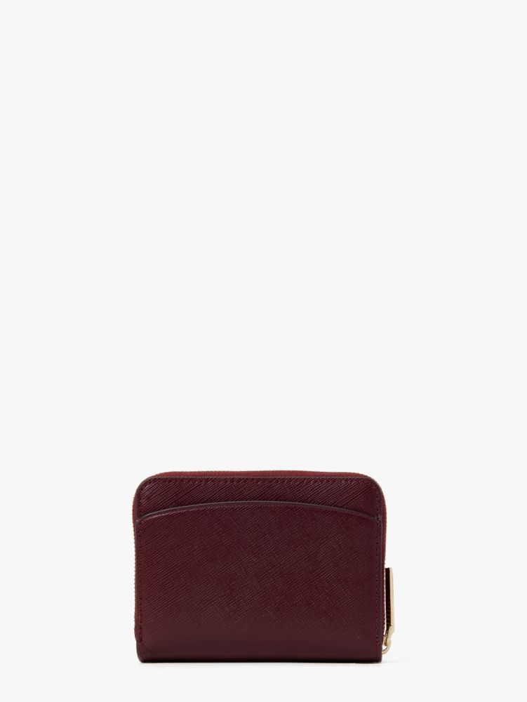 Spencer Small Compact Wallet, Grenache, Product