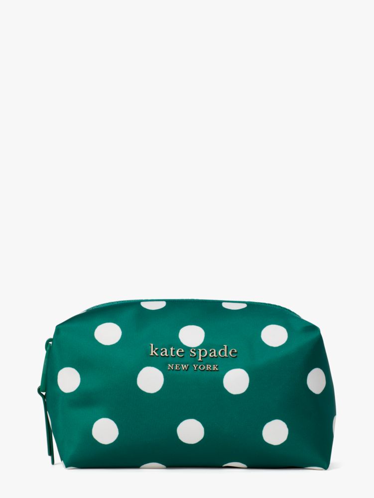 Everything Puffy Sunshine Dot Medium Cosmetic Case, Forest Night Multi, ProductTile