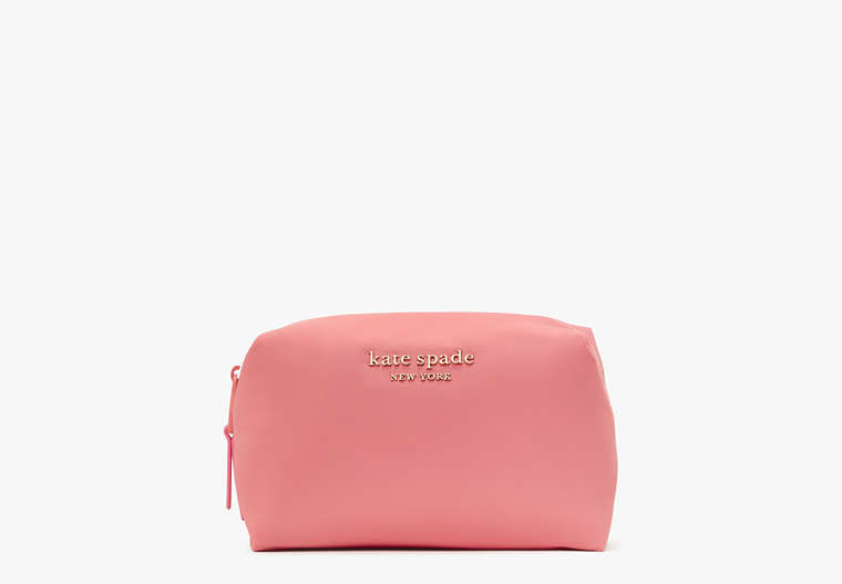The Little Better Everything Puffy Large Cosmetic Case, Carolina Coral, Product image number 0