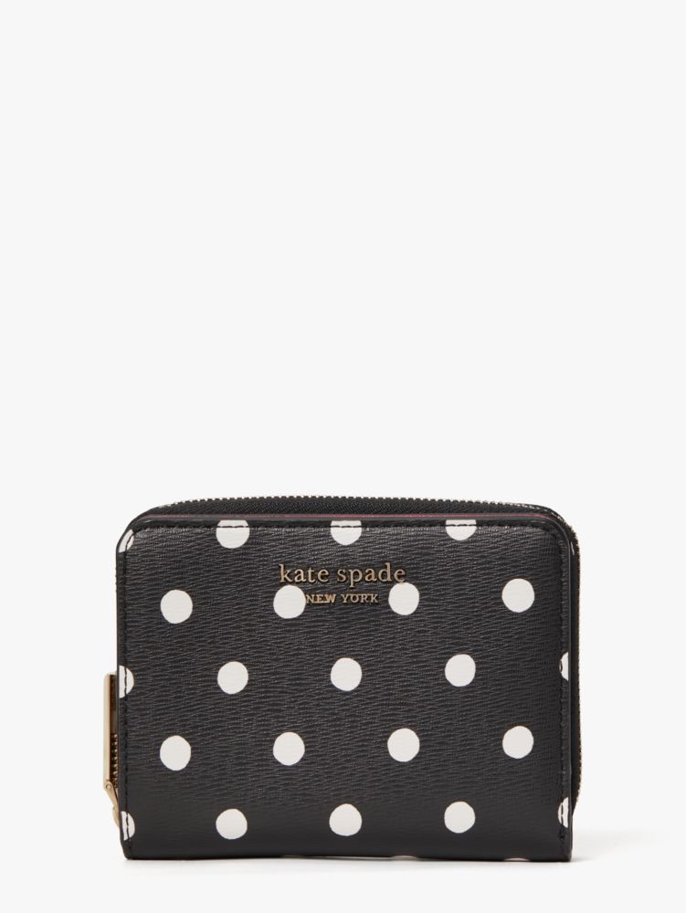 Spencer Sunshine Dot Small Compact Wallet, Black Multi, Product