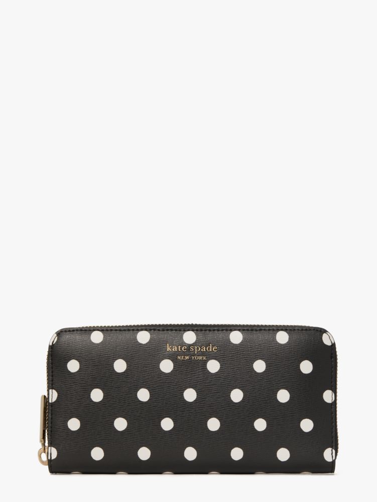 Spencer Sunshine Dot Zip Around Continental Wallet Kate Spade UK