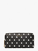 spencer sunshine dot zip-around continental wallet, , s7productThumbnail