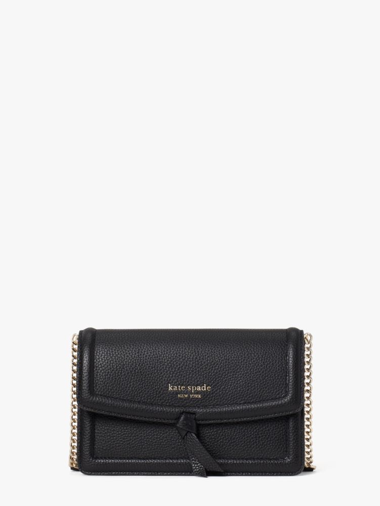 Knott Flap Crossbody, Black, Product