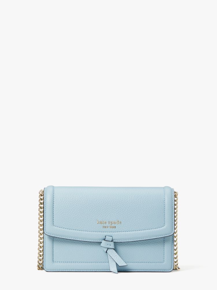 Knott Flap Crossbody, Teacup Blue, ProductTile