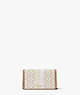Spade Flower Jacquard Stripe Chain Wallet, Natural Multi, ProductTile