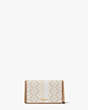 Spade Flower Jacquard Stripe Chain Wallet, Natural Multi, Product