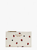 lady bug dots small slim bifold wallet, , s7productThumbnail