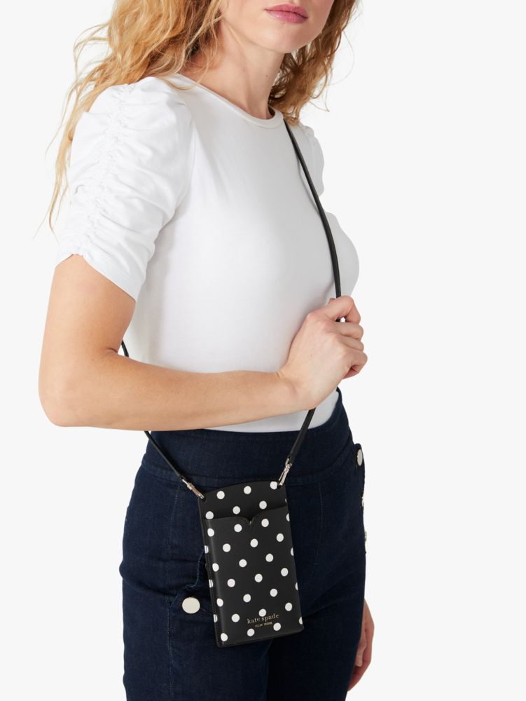 Spencer Sunshine Dot Slim Crossbody, Black Multi, Product