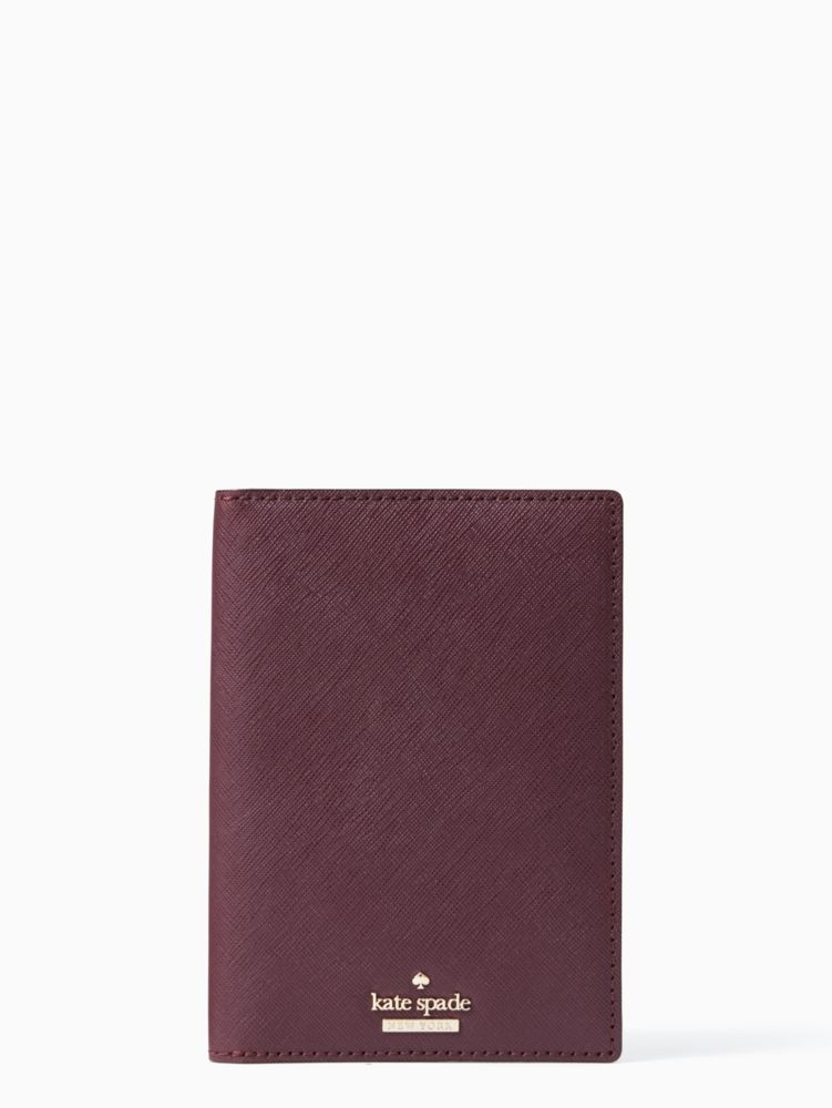 Cameron Street Travel Passport Holder, Deep Plum, ProductTile