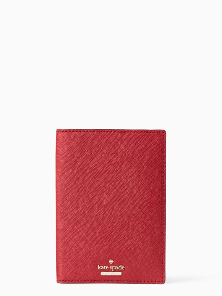 Cameron Street Travel Passport Holder, Rosso, ProductTile