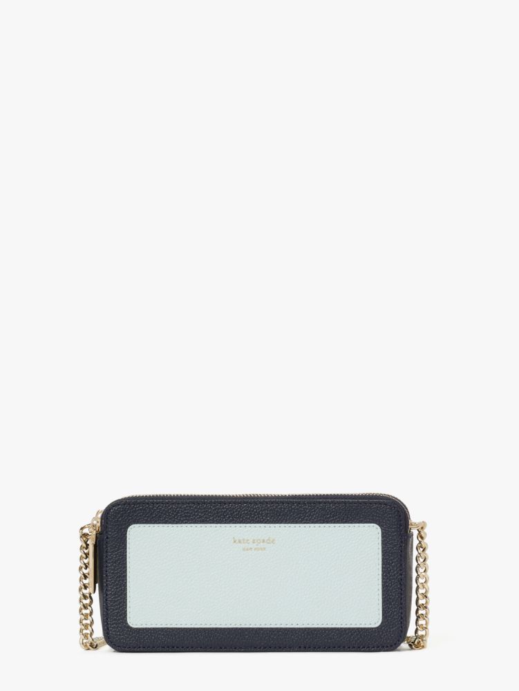 Kate Spade Margaux Double-zip Mini Crossbody In Blue Glow Multi