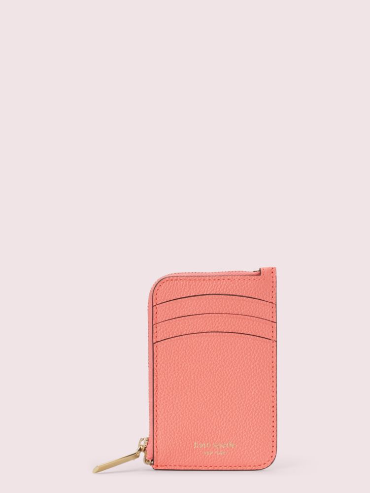 margaux leather zip card holder